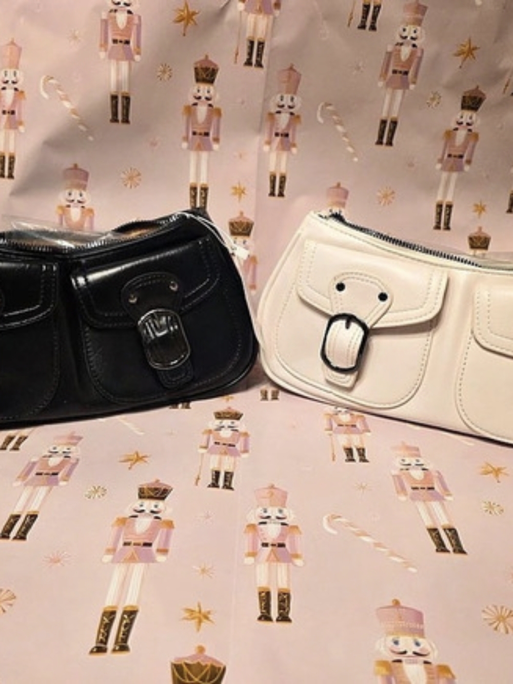 Sarah & Stone The Milano Shoulder Bag Black & White Bundle